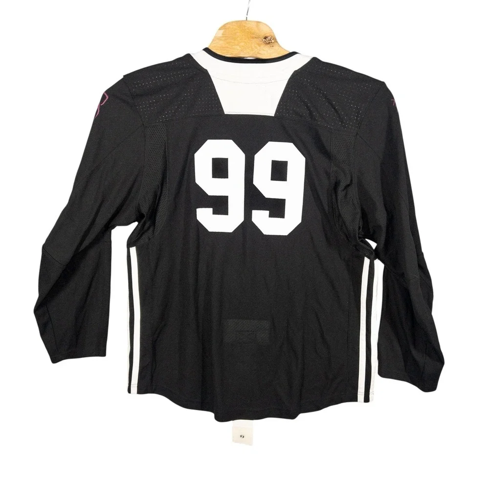 Adidas Wayne Gretzky Hockey School Jersey Mens 50 Fight Strap NHL #99 LA‎ Kings